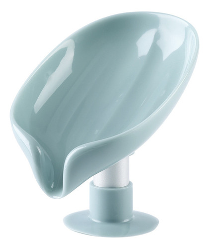 Jabonera Elegante Y Funcional Con Drenante Baño Ducha Jabon Azul Acero