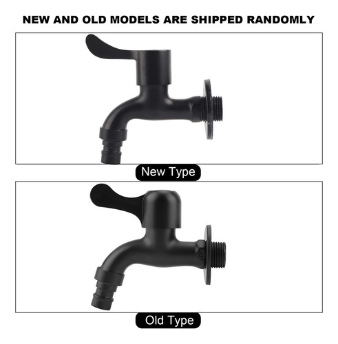 304 Stainless Steel Wall Mounted Faucet, Black