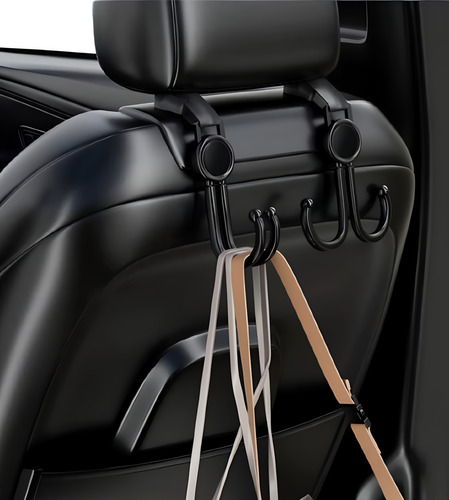 Pack 2 Ganchos Crochets Sujetador De Coche Para Bebés
