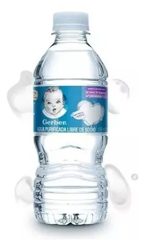 Agua Gerber Paquete Con 8 Piezas De 355 Ml C/u