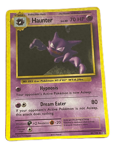 Juego De Carta Pokemon Holográfica Alternativa Haunter