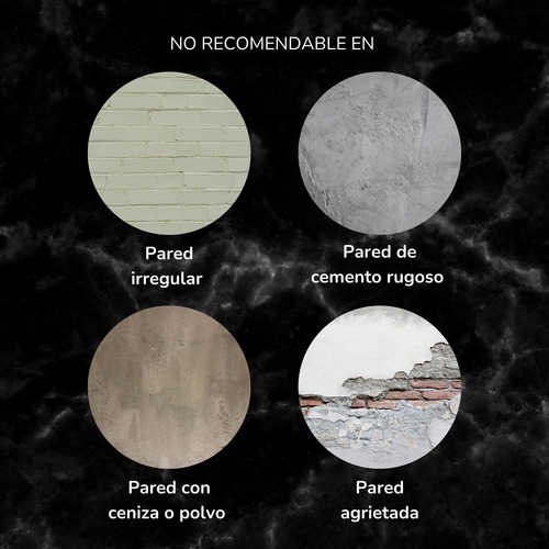 Pegatina 12pz Plancha Para Pared 60x60cm Tipo Marmol 4.3m2 Gris