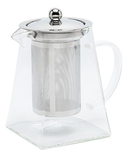 Tetera Transparente Gadnic Temperatura De -20° A 150°c De Vidrio Filtro De Acero Inoxidable