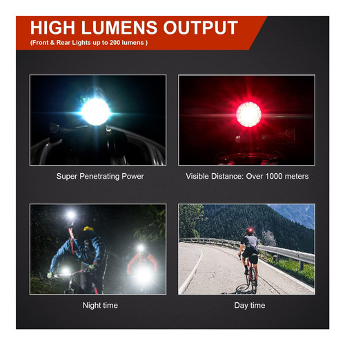 Luz De Casco De Bicicleta Jinkey Bike Boicle Delantera Y Led