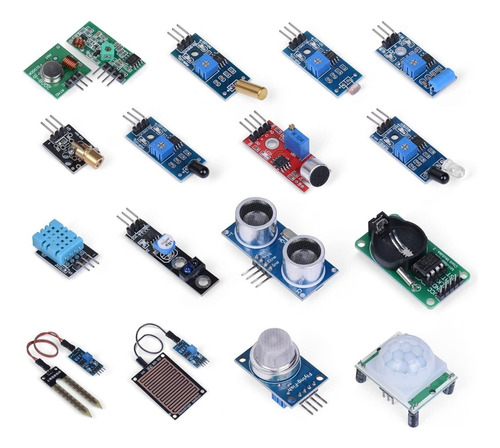 Imagen 1 de 1 de Kit 16 Sensores Compatibles Con Arduino
