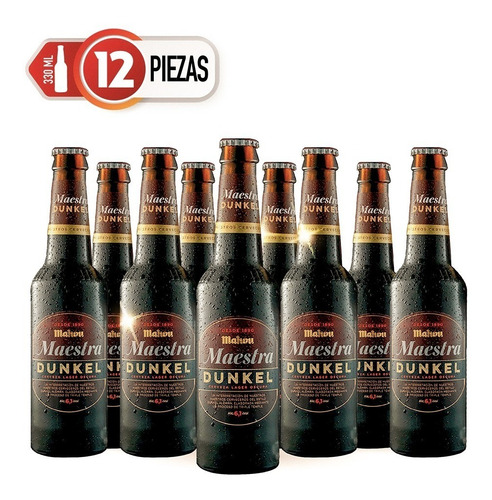12 Pack Cerveza Mahou Maestra Dunkel 330ml C/u