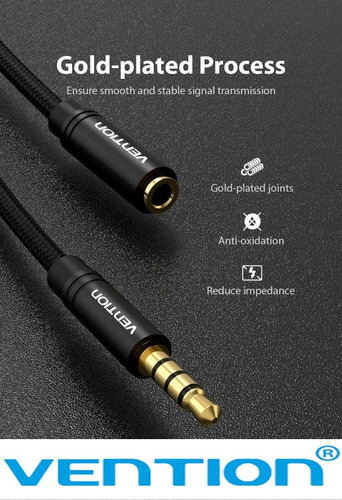 Cable Extension De Audifonos 1 Metro Auxiliar Celular Pc Mic