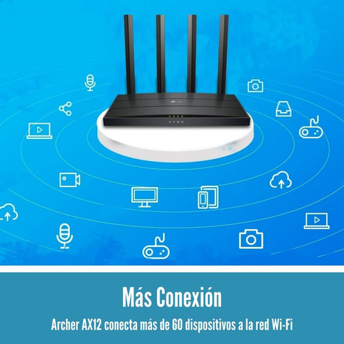 Router Tp-link Archer Ax12 Wi-fi 6 Dual Band Gigabit Ax1500