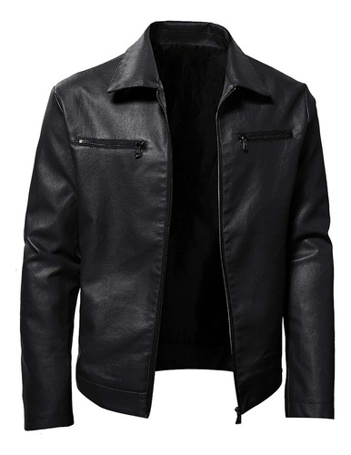 Chaqueta Casual De Cuero Para Hombre J, De Moda Otoñal