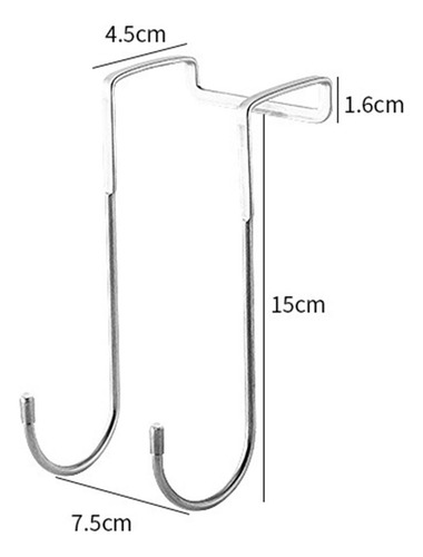 Organizador Sobre La Puerta De Acero Inoxidable Para Largo