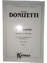 Comprar Donizetti: Anna Bolena Opera S\u002F Vocal Piano Kalmus Partitura