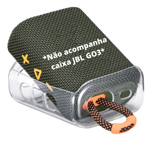Imagem 3 de 9 de Capa Compatível C/ Jbl Go 3 + Case Proteção Alça Resistente