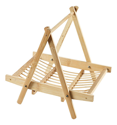 Cesta De Armazenamento De Alimentos De Bambu De Madeira
