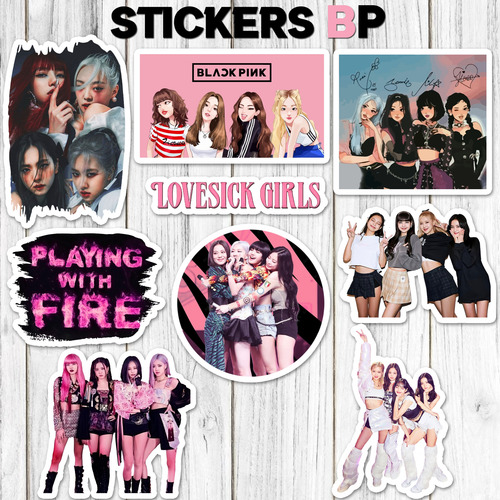Stickers Blackpink Lisa Jennie 30 Unidades 4x4 Cm Pvc
