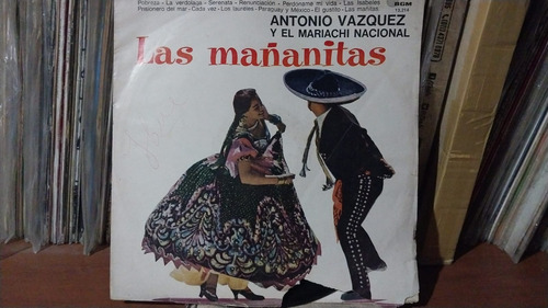Antonio Vazquez Y El Mariachi Nacional - Las Mañanitas (lp)