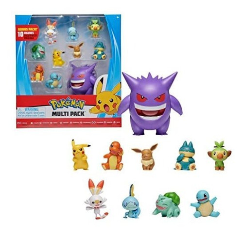 Pokémon Ultimate Battle Battle Multi 10 Pack Figuras Pdc3 L