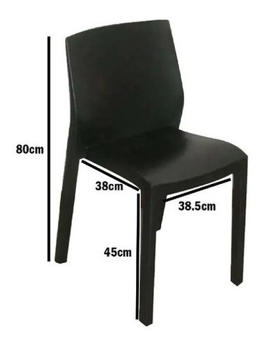 Imagen 2 de 3 de Sillas Plásticas Paris Sillón Plástico Mascardi Hdc Group