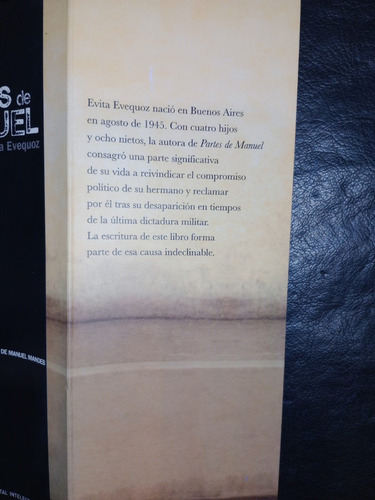 Libro Partes De Manuel Evita Evequoz