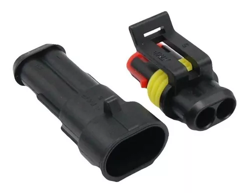 Conector Eléctrico 2 Pines, 12v Macho/hembra, Impermeable