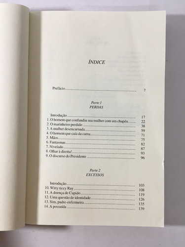 Livro O Homem Que Confundiu Sua Mulher Com Um Chapéu Oliver Sacks K064 (Usado)