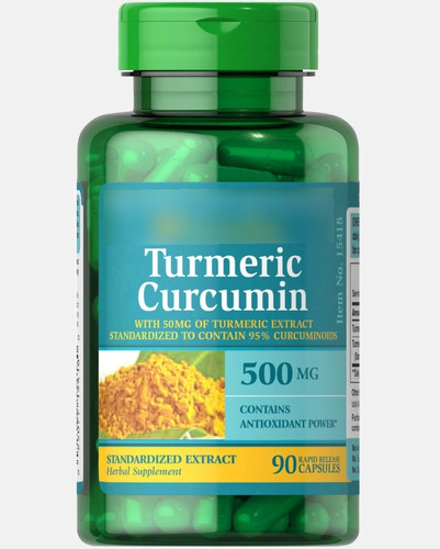 Curcuma Turmeric 500mg 180 Capsulas Puritan