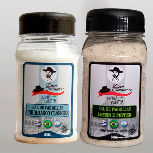 Kit Sal De Parrilla Classico E Lemon Pepper Dom Chamorro