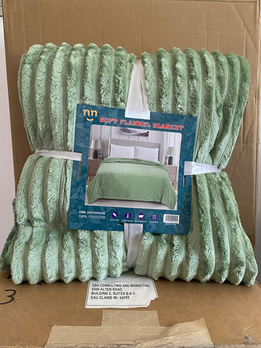 Cobija Surco King Size Verzonni 220cmx240cm Verde Claro Surco
