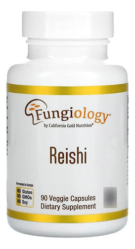 Hongo orgánico Reishi, 600 mg, 90 cápsulas