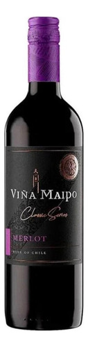 Pack De 4 Vino Tinto Viña Maipo Classic Series Merlot 750 Ml