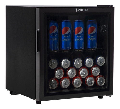 Refrigerador Frigobar para Bebidas con Capacidad de 45 Litros (70 Latas) 1.5 Pies Enfriador y Regulador de Temperatura Estantes de Metal Ultra Resistentes Puerta de Cristal Potencia 50 W Voltaje 127V.