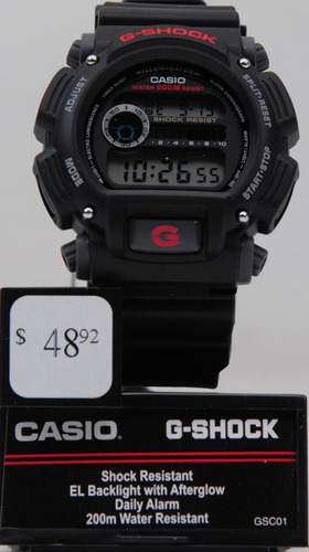 Reloj Casio G-shock Dw9052-1v Digital Color Negro