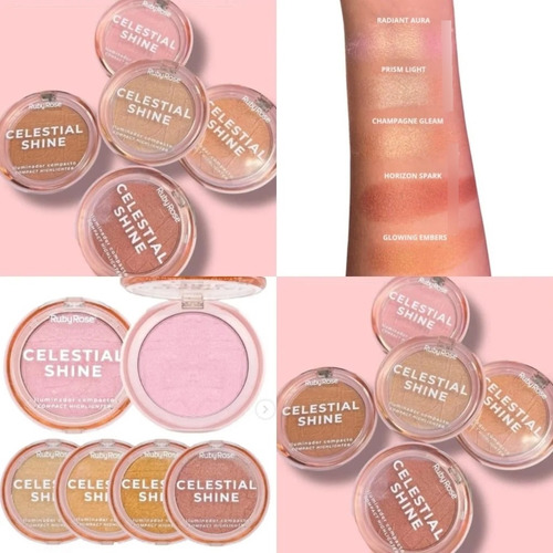 Iluminador Compacto Celestial Shine Ruby Rose Glowing Embers