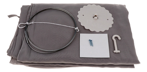 Cortina De Dormitario Ropa Accesorio Móvil Estilo 1-gris