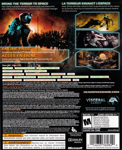 Imagen 2 de 3 de Videojuego Xbox 360 Dead Space 2