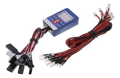 Jj 2x De Luces Intermitentes Led A Escala 1/10 Rc Compatible