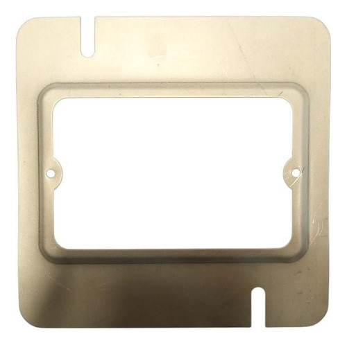 Pack 80 Pz De Sobretapa Galvanizada Para Caja Cuadrada 3/4 Color Gris