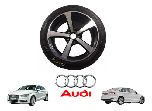 Roda Aro 17 Liga Leve Audi A3 2013 2020 Com Pneu 225 45 17 (Usado)