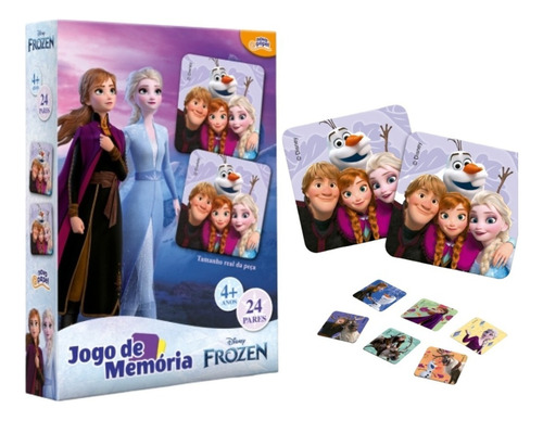 Disney Jogo Da Memória Frozen Ii 24 Pares Da Toyster 2670