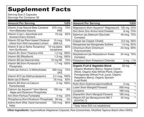 Suplemento Naturelo Whole Food Multivitamínico Para Adolesce
