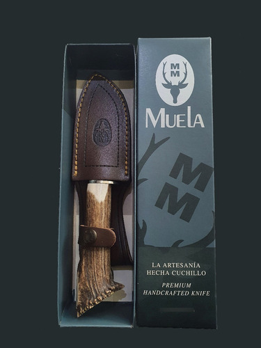 Imagen 3 de 8 de Cuchillo Viper 110mm Ciervo C/funda Marca Muela