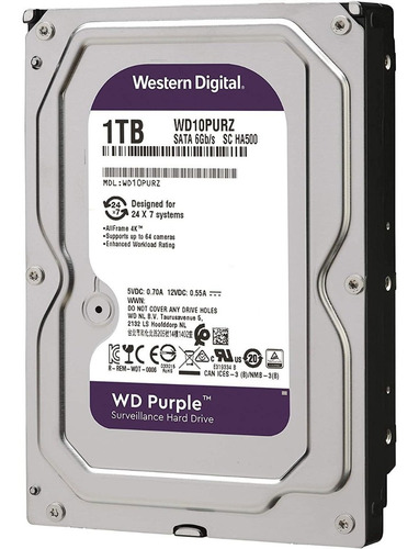 Imagen 3 de 3 de Disco Duro 1tb Sata Western Digital Interno Videovigilancia