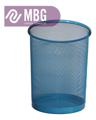 Imagen 2 de 6 de Cesto Papelero Mediano Malla Metálica Varios Colores