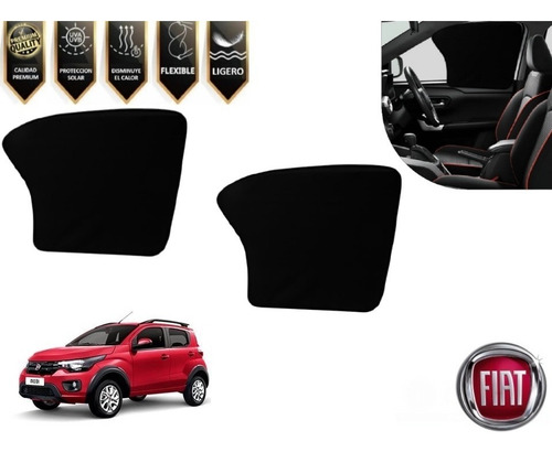 2x Cubresol Auto Parasol Ventana Lateral Fiat Mobi 2015