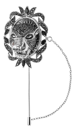 Prendedor Elegante Amor Platería Ocelopilli Xxl Plateado