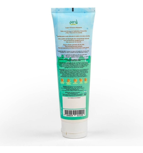 Imagem 4 de 10 de Hidratante Natural Relaxante P/ Bebê Verdi Natural ® Vegano