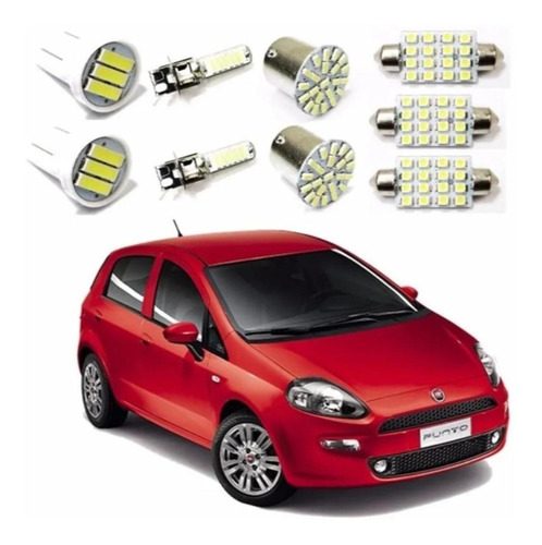 Kit Iluminação Lampada De Led Fiat Punto 2007 A 2016