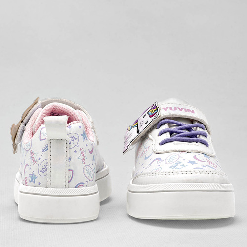 Tenis Unicornio Yuyin 22460 Color Blanco Para Niña Tx8