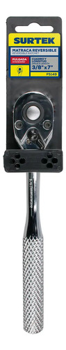 Matraca Reversible P/dado Cuadro De 3/8 , Cabeza Tipo Pera