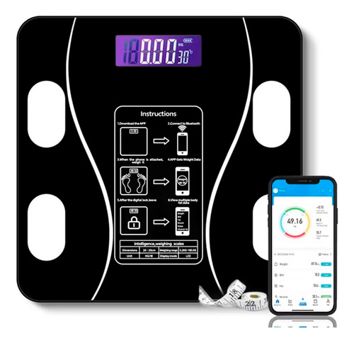 Balanza Digital Smart Bluetooth App 180 Kg Universo Binario