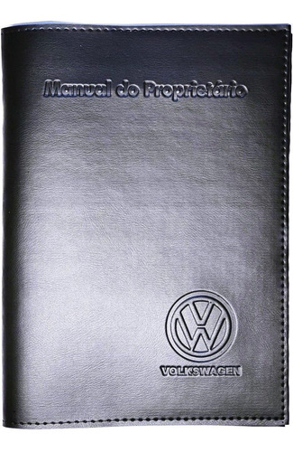 Imagem 1 de 2 de Capa Porta Manual Proprietário Volks C Couro Eco